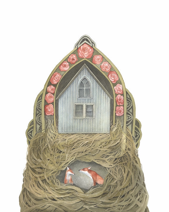 Sweet Home II - Art Print framed wall decor