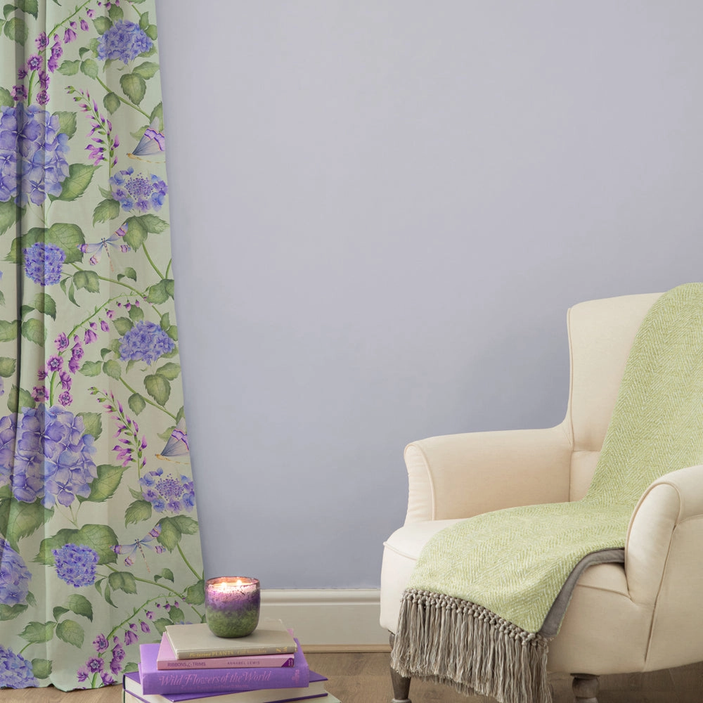 Sylvana Printed Cotton Fabric (By The Metre) Sage