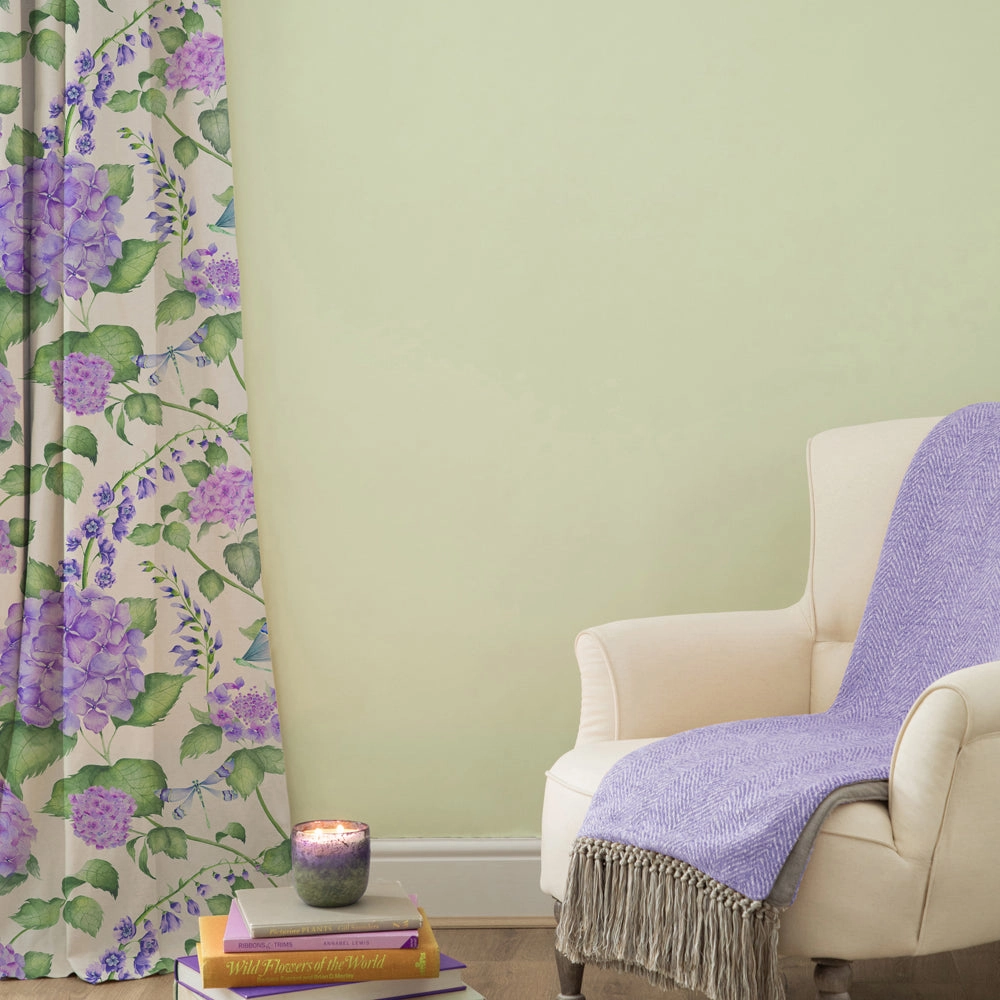Sylvana Printed Cotton Fabric (By The Metre) Violet