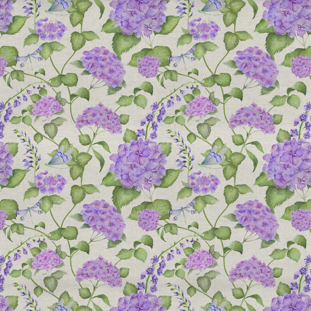 Sylvana Printed Cotton Fabric (By The Metre) Violet
