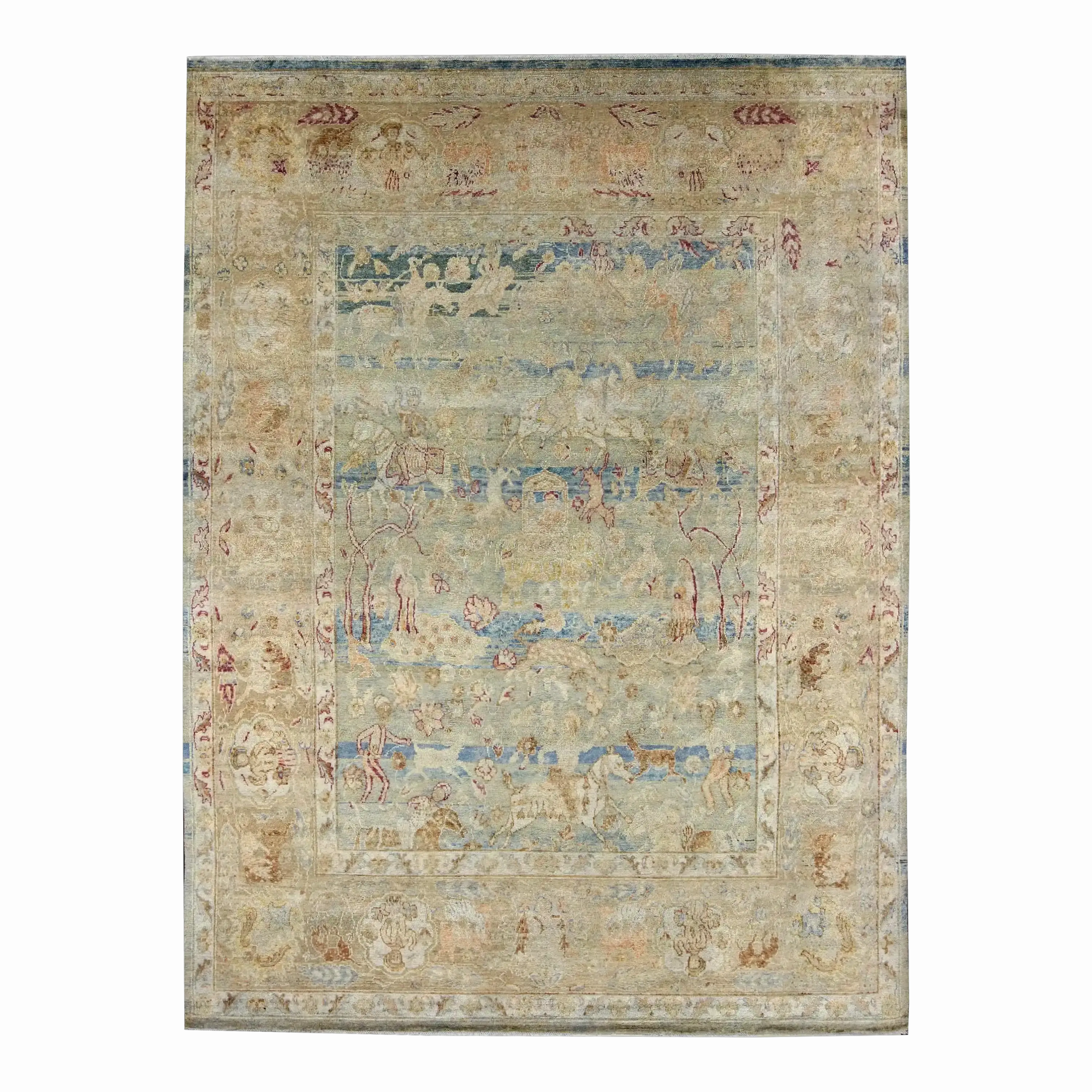 Tabriz Ms-10-36 Ivory minimalist everyday rug