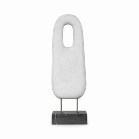 Tall Disc Sculpture elegant wall decor