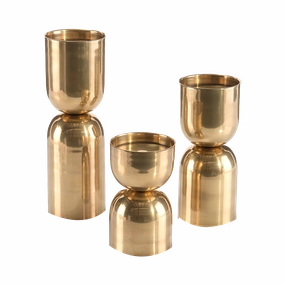 Tapered Hourglass Candleholders elegant wall decor