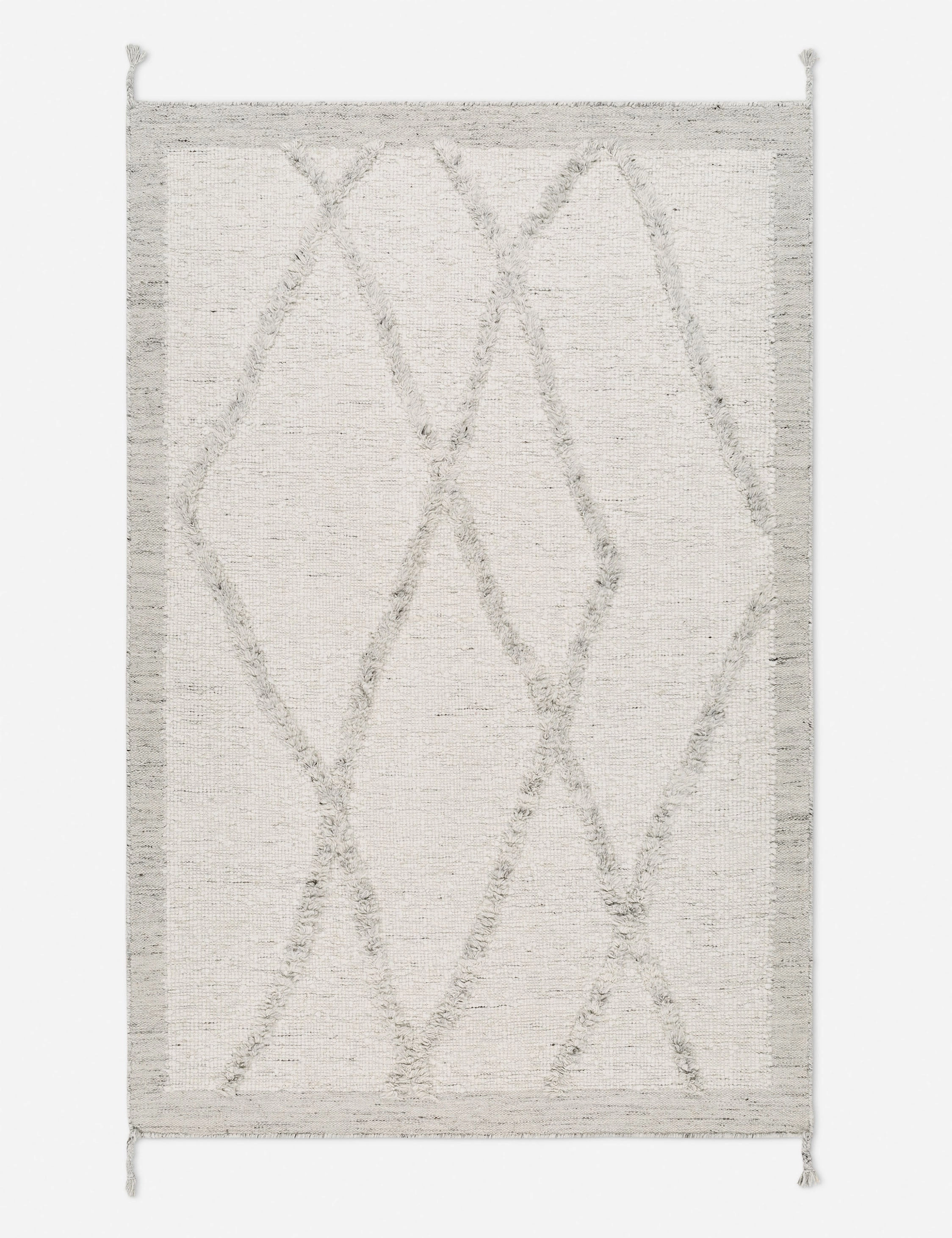 Tavares Hand-Knotted Wool Morrocan Style Rug