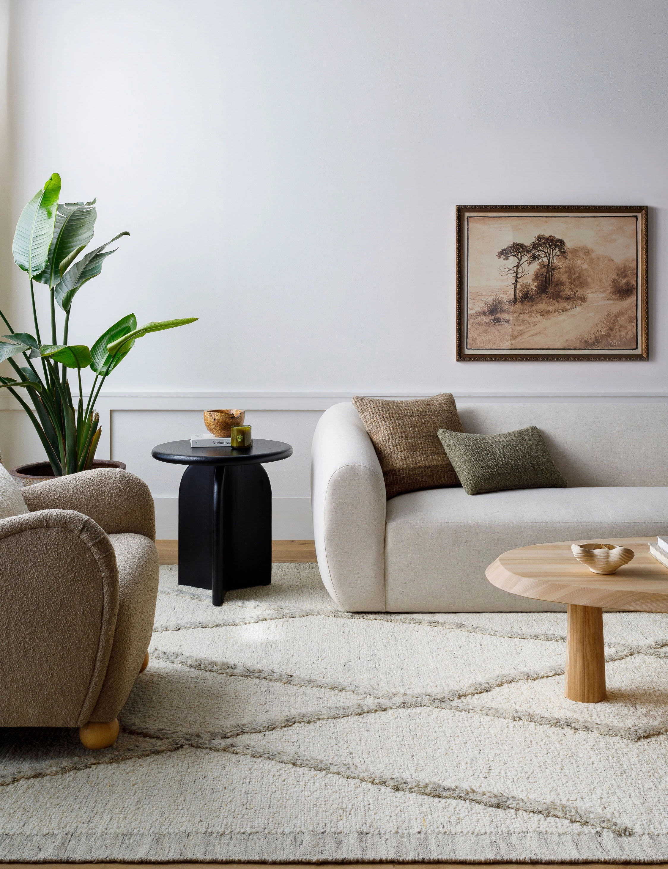 Tavares Hand-Knotted Wool Morrocan Style Rug
