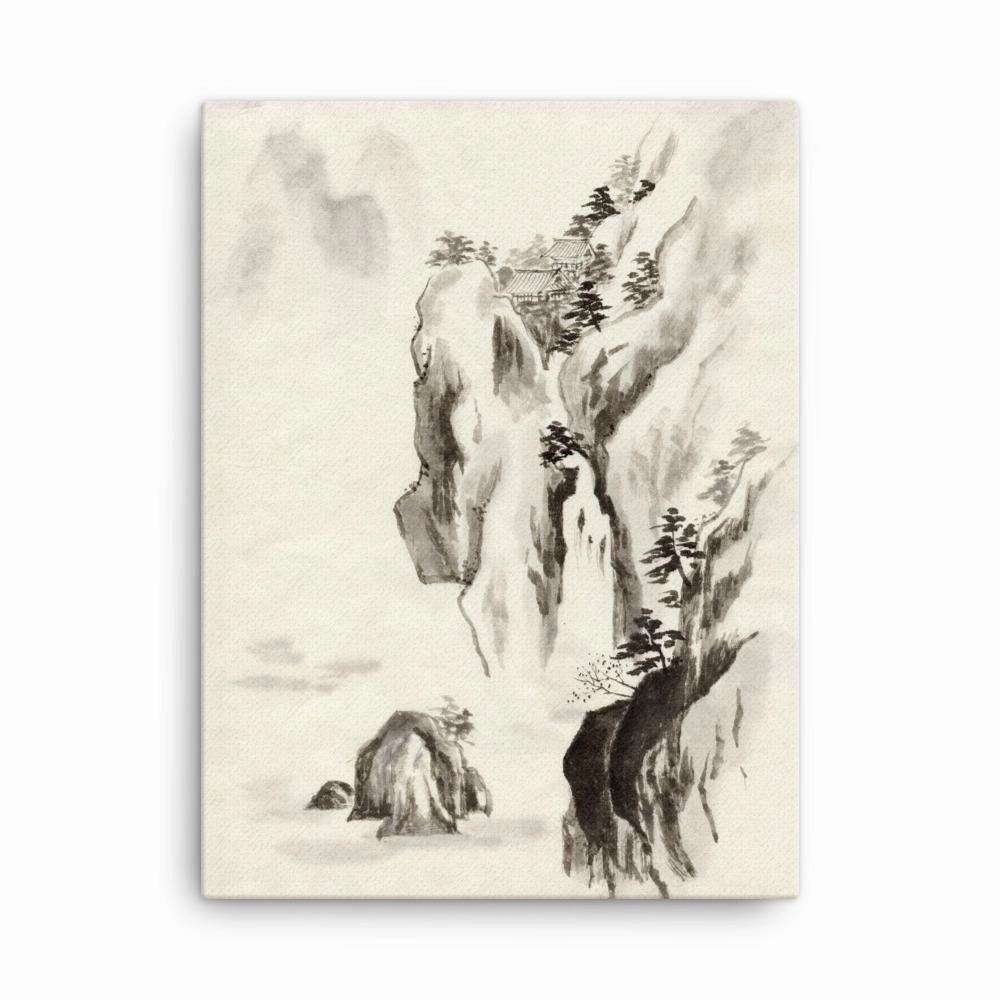 Temple in the Rock - canvas canvas mural art