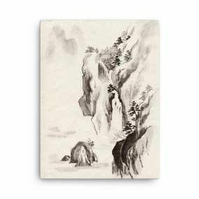 Temple in the Rock - canvas canvas mural art