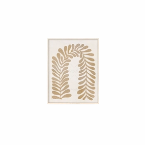 Terracotta Arch Leaves Art Print framed wall decor