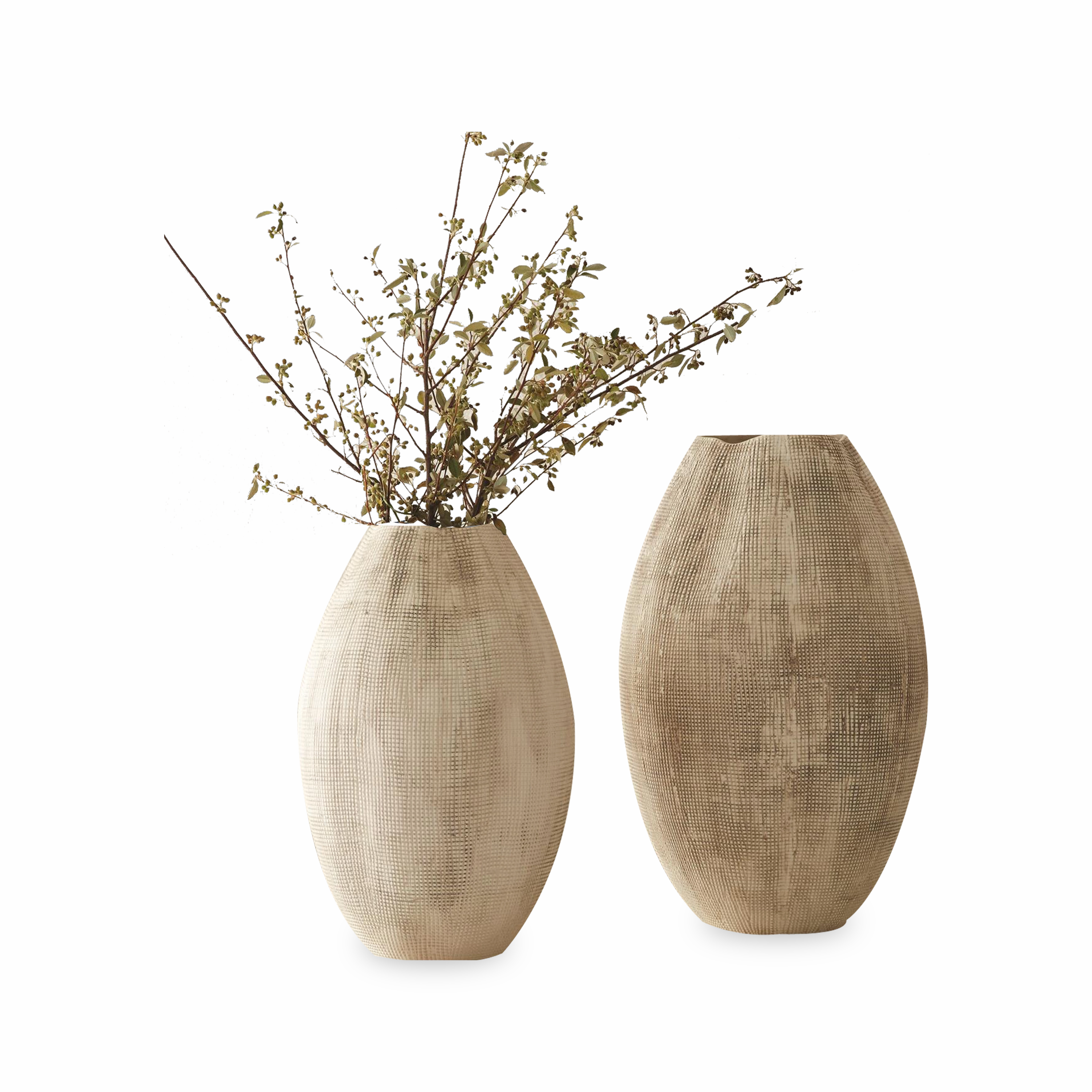 Textured Grid Vase