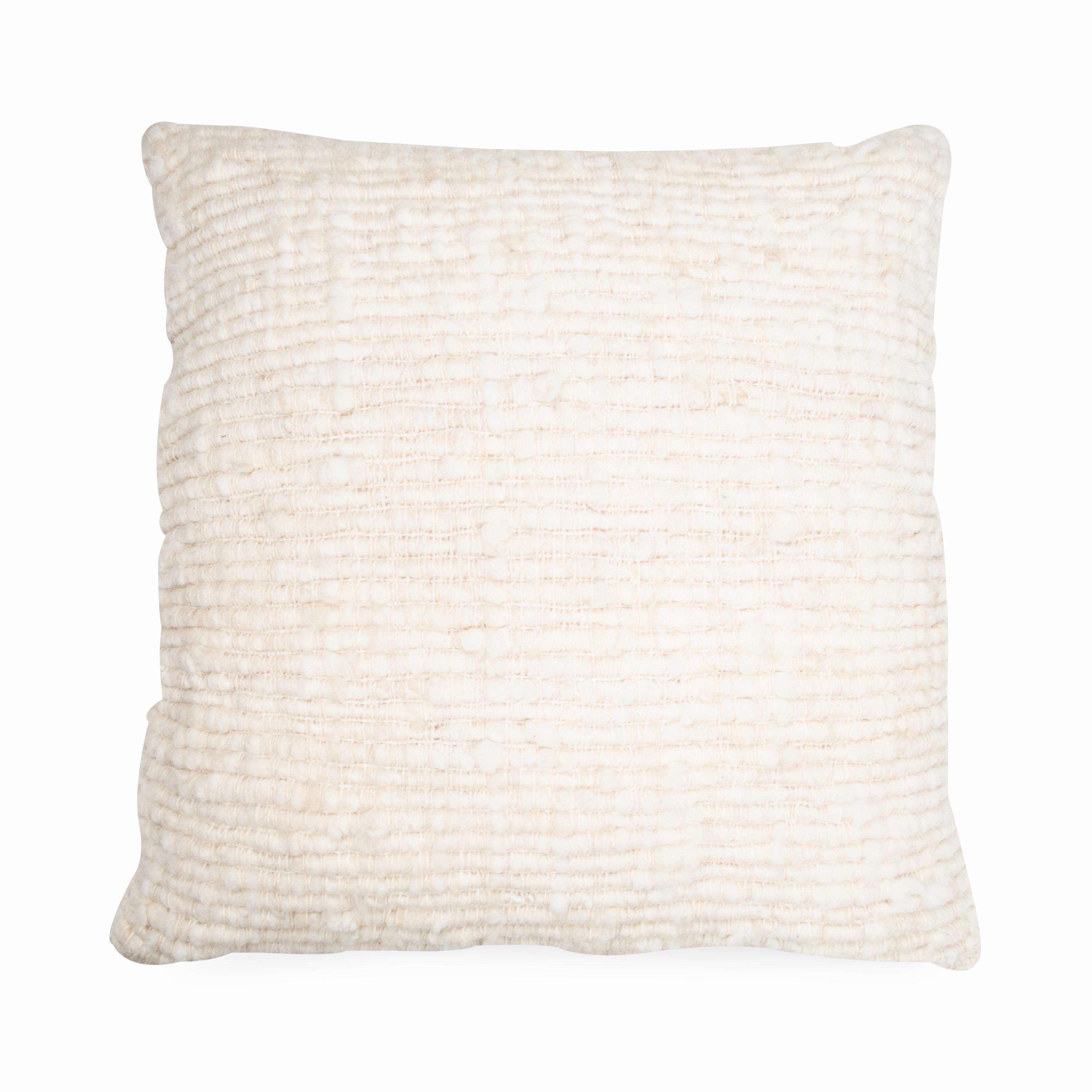 Textured Wool Pillow elegant wall decor