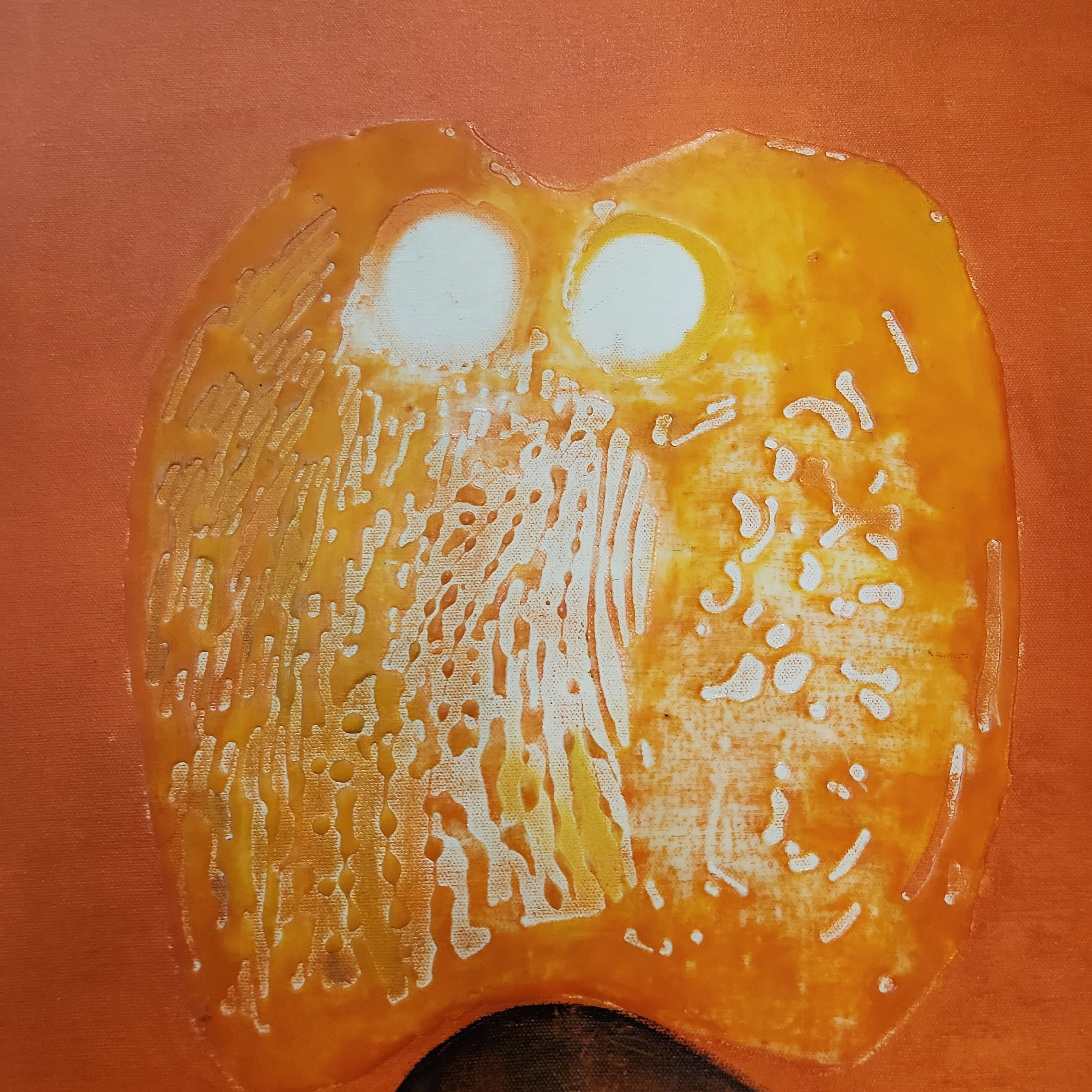 THAKER PATEL OWL MODERN PAINTING