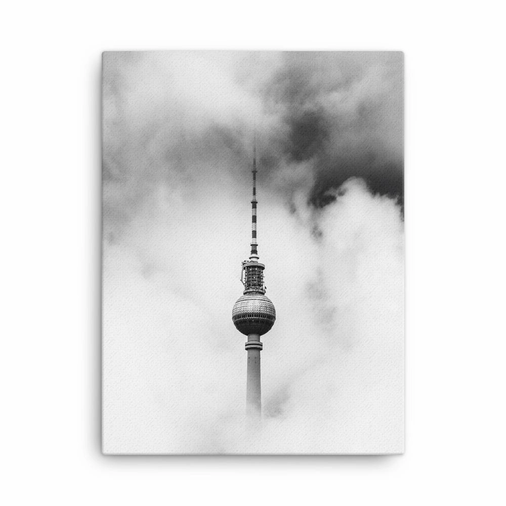 The Berlin TV Tower - screen canvas mural art