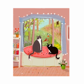The Birdwatchers Art Print framed wall decor