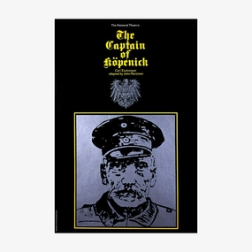 The Captain of Kpenick 1971 Print vintage woodcut wallpaper