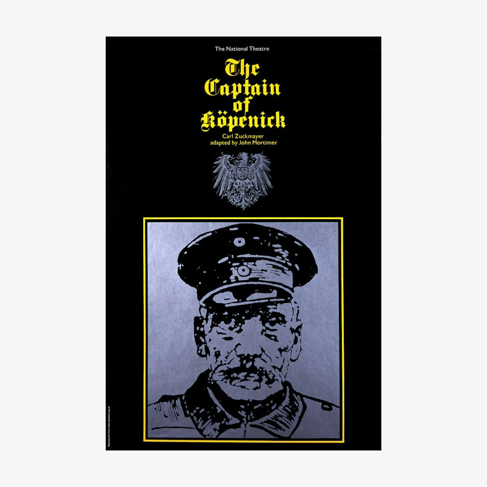 The Captain of Kpenick 1971 Print vintage woodcut wallpaper