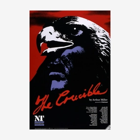 The Crucible 1990 Print vintage woodcut wallpaper