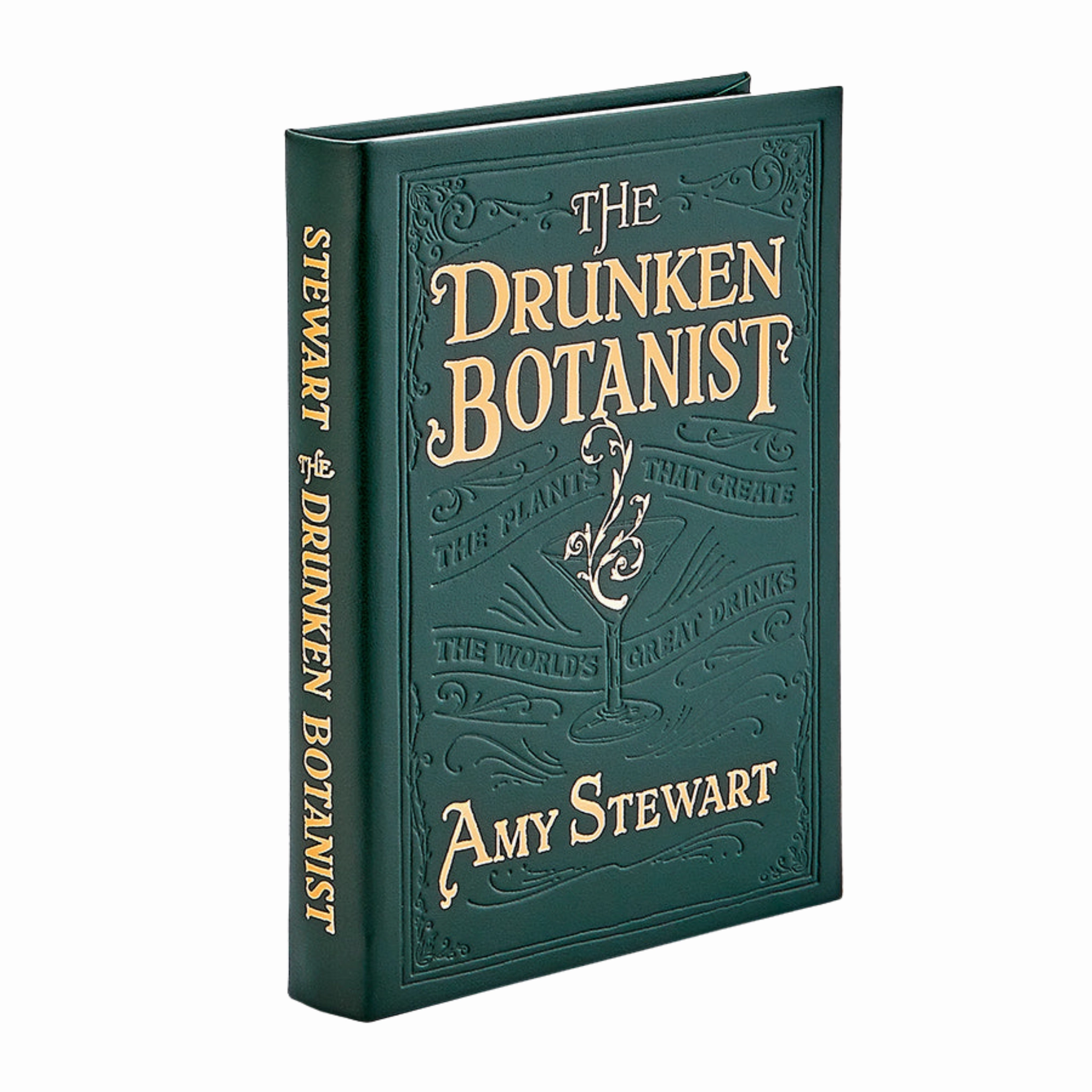 The Drunken Botanist Green Bonded Leather Book