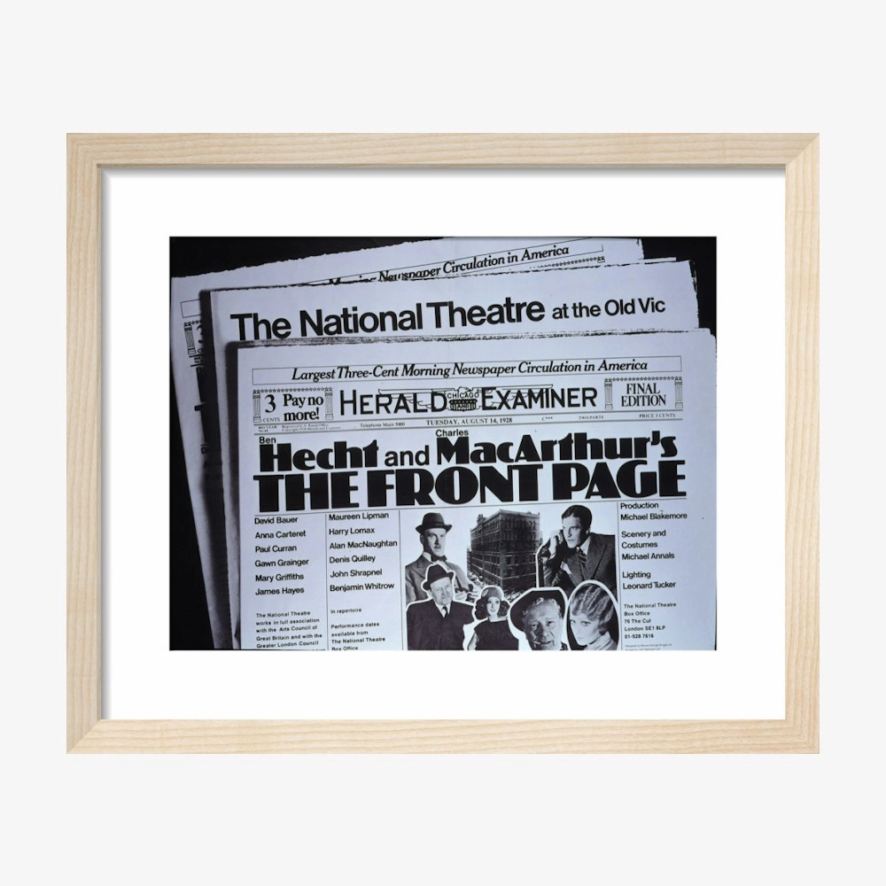 The Front Page 1972 Print