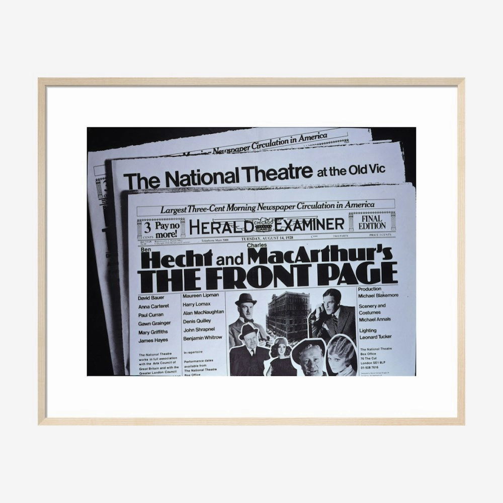The Front Page 1972 Print