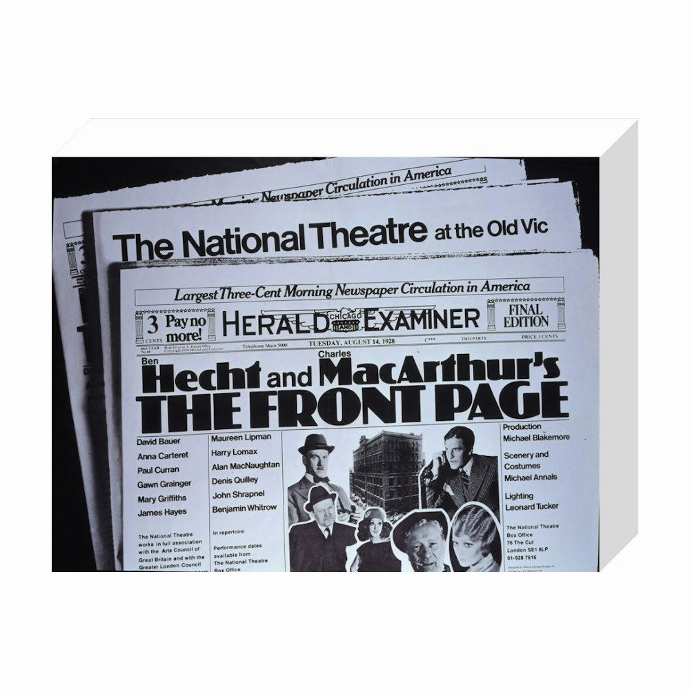 The Front Page 1972 Print