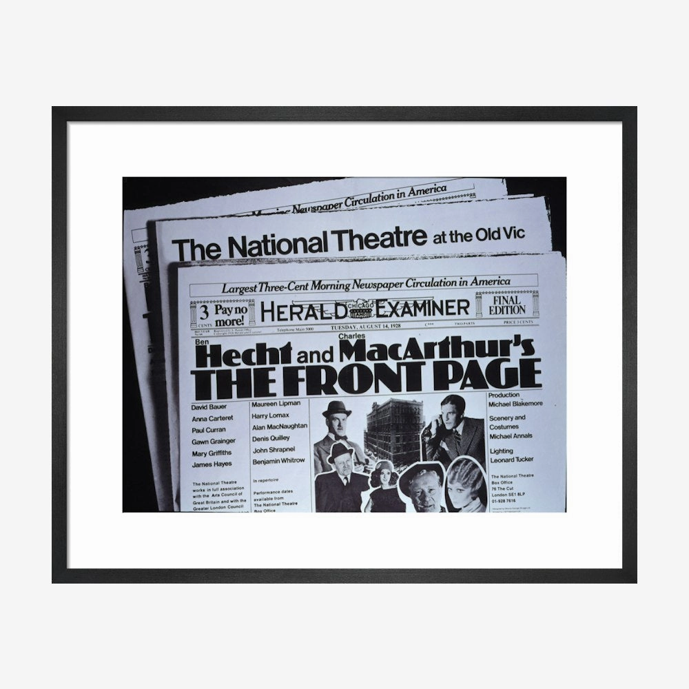 The Front Page 1972 Print
