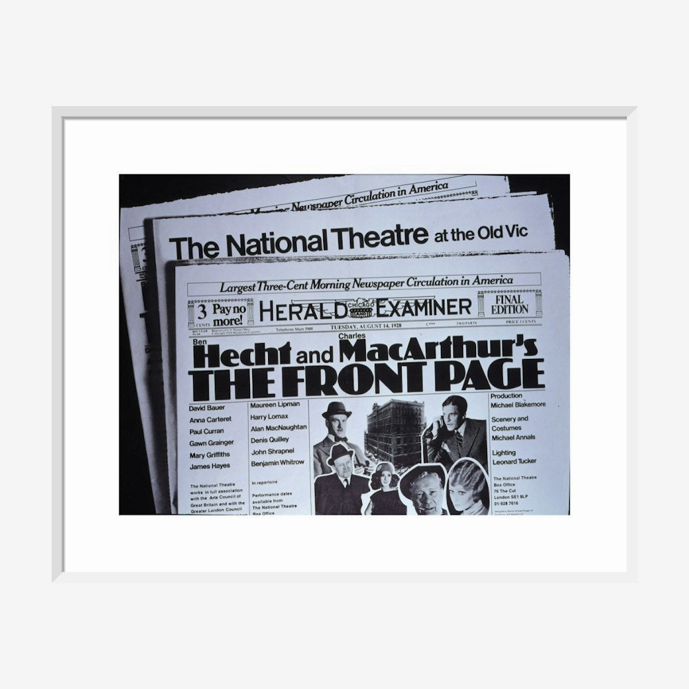 The Front Page 1972 Print