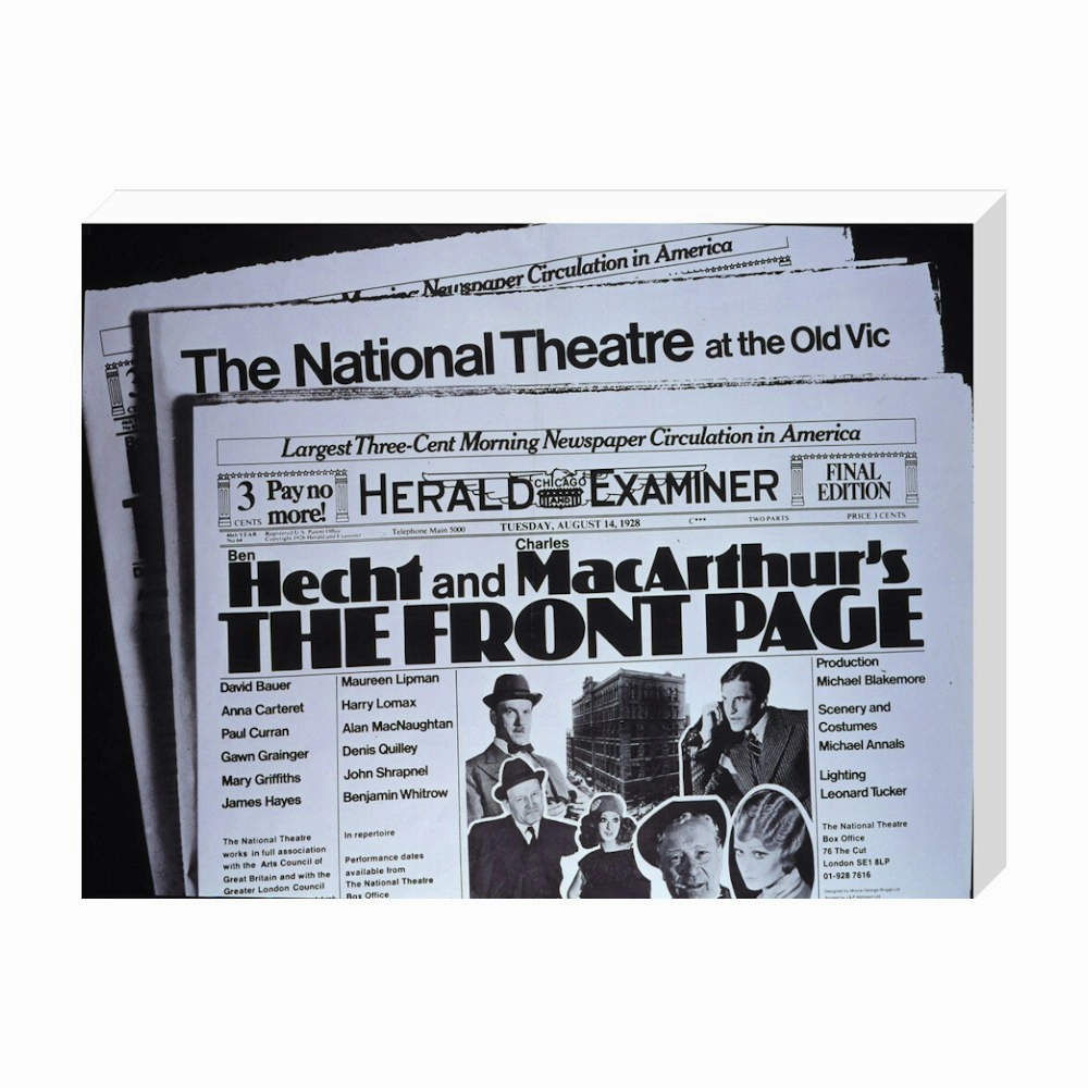 The Front Page 1972 Print