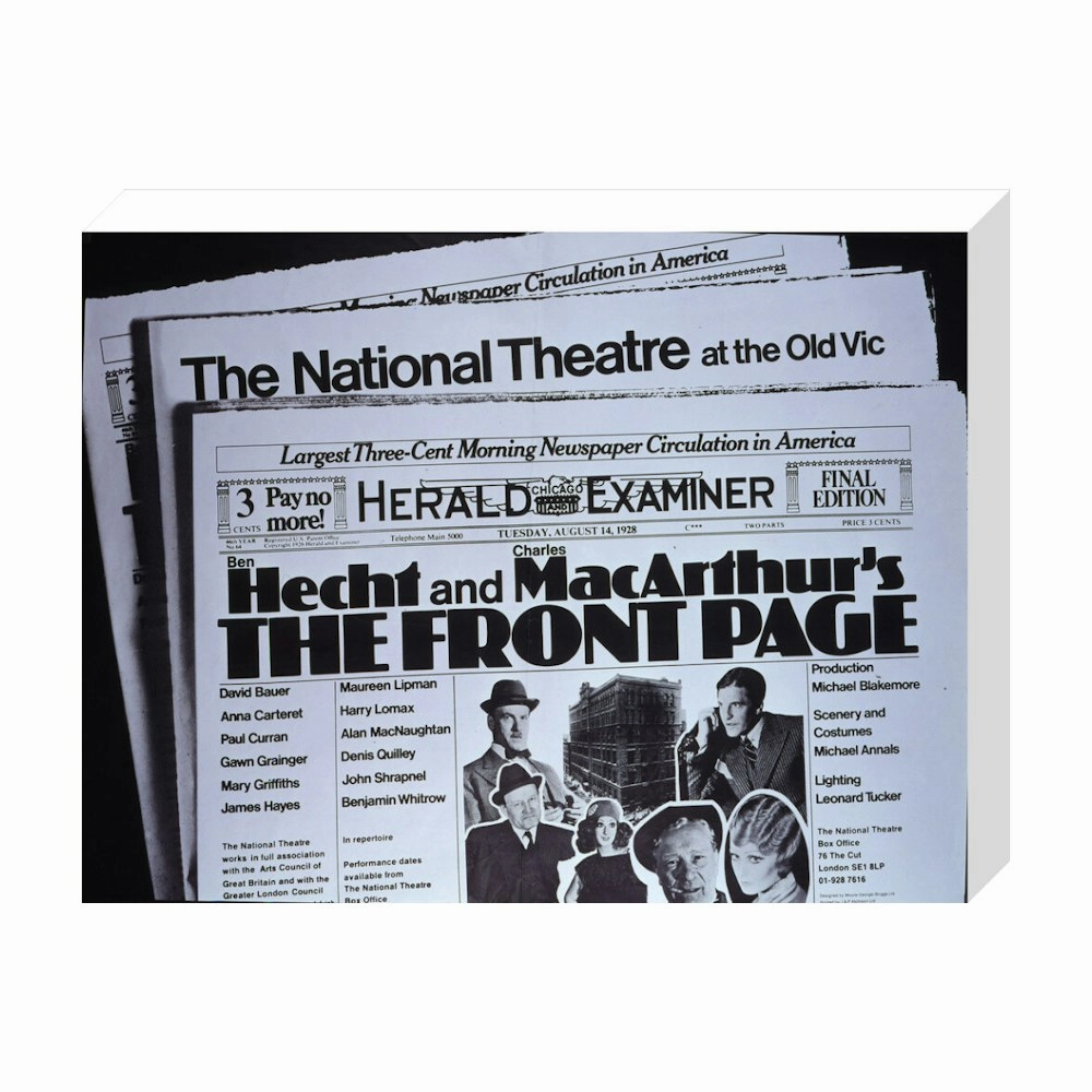 The Front Page 1972 Print
