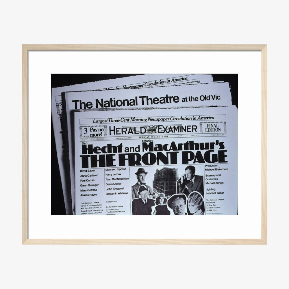 The Front Page 1972 Print