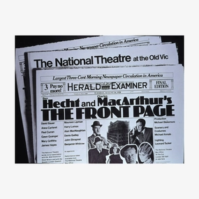 The Front Page 1972 Print aesthetic poster wallpaper