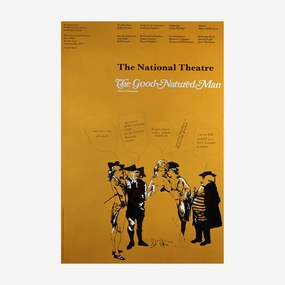 The Good-Natur'd Man 1971 Print vintage woodcut wallpaper