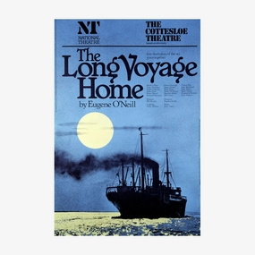 The Long Voyage Home 1979 Print vintage woodcut wallpaper