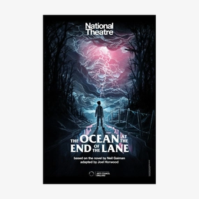 The Ocean at the End of the Lane 2019 Print vintage woodcut wallpaper