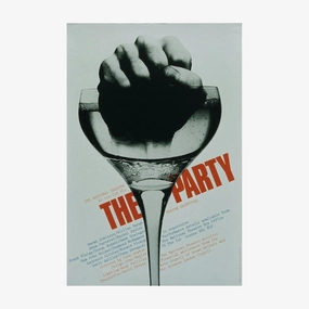 The Party 1973 Print vintage woodcut wallpaper