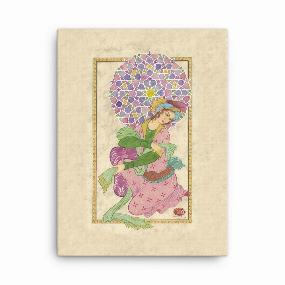 The Persian Lady - canvas canvas mural art