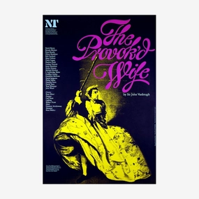The Provok'd Wife 1980 Print vintage woodcut wallpaper