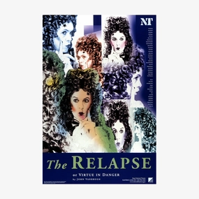 The Relapse, or, Virtue in Danger 2001 Print vintage woodcut wallpaper