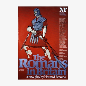The Romans in Britain 1980 Print vintage woodcut wallpaper