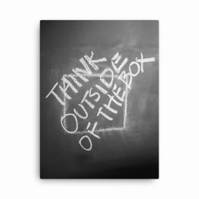 Think outside of the box - Canvas canvas mural art