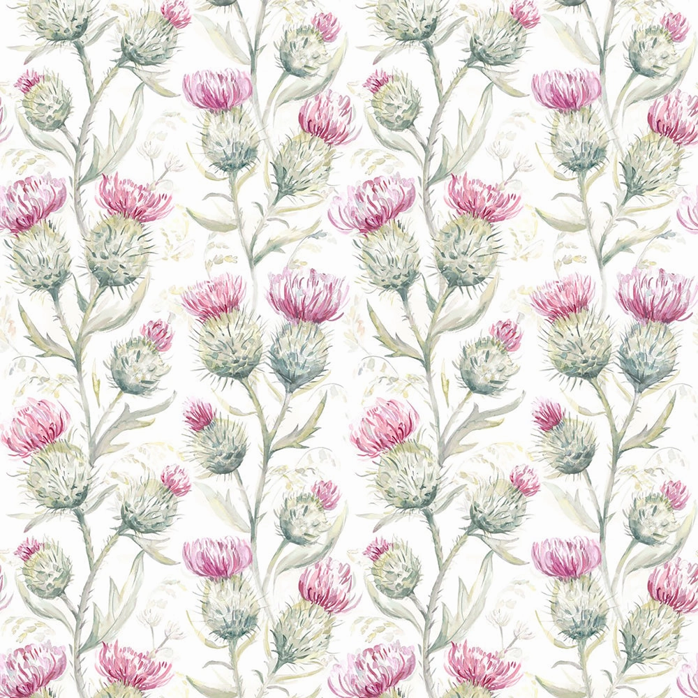 Thistle Glen Printed Linen Fabric (By The Metre) Summer