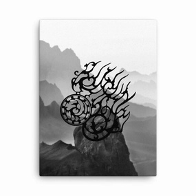 Three-legged crow - canvas canvas mural art