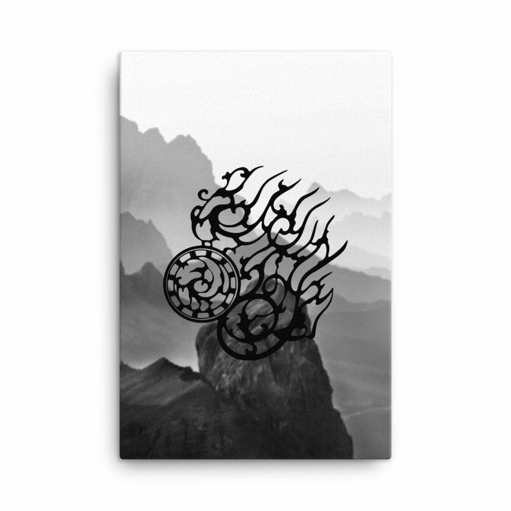 Three-legged crow - canvas