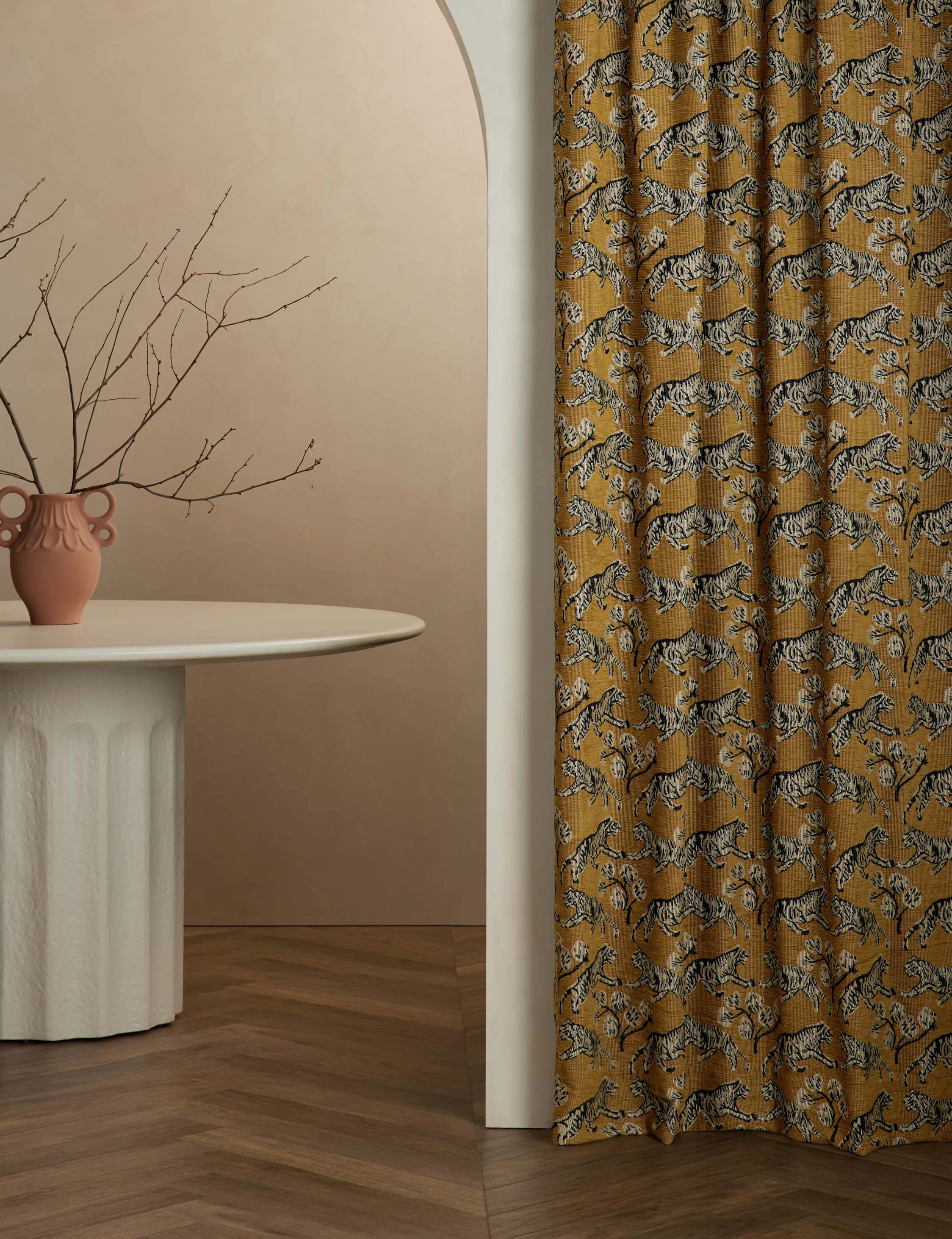 Tiger Jacquard Curtain Panel by Sarah Sherman Samuel decorative tabletop item