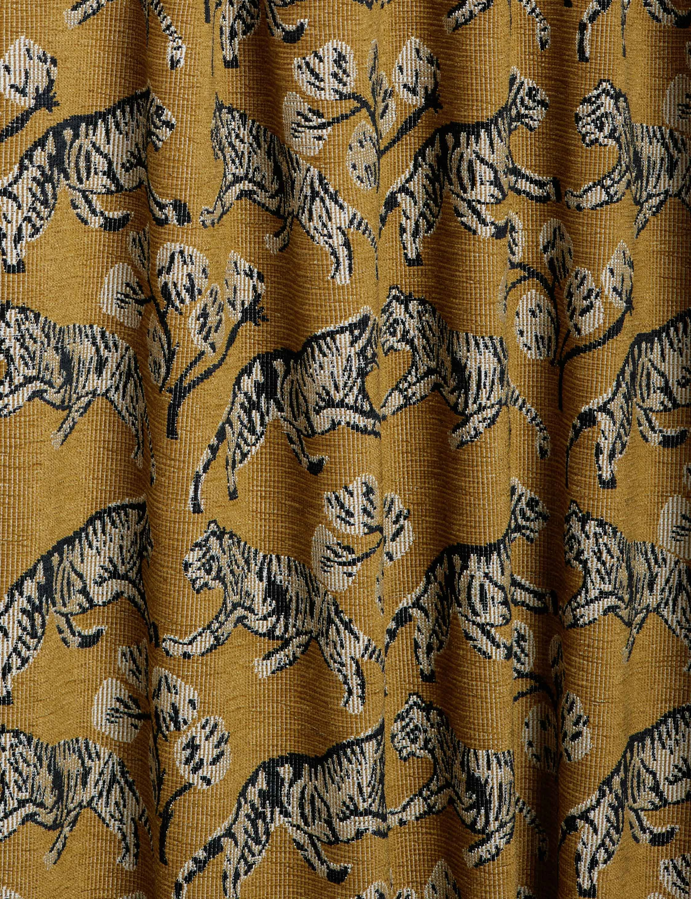 Tiger Jacquard Curtain Panel by Sarah Sherman Samuel