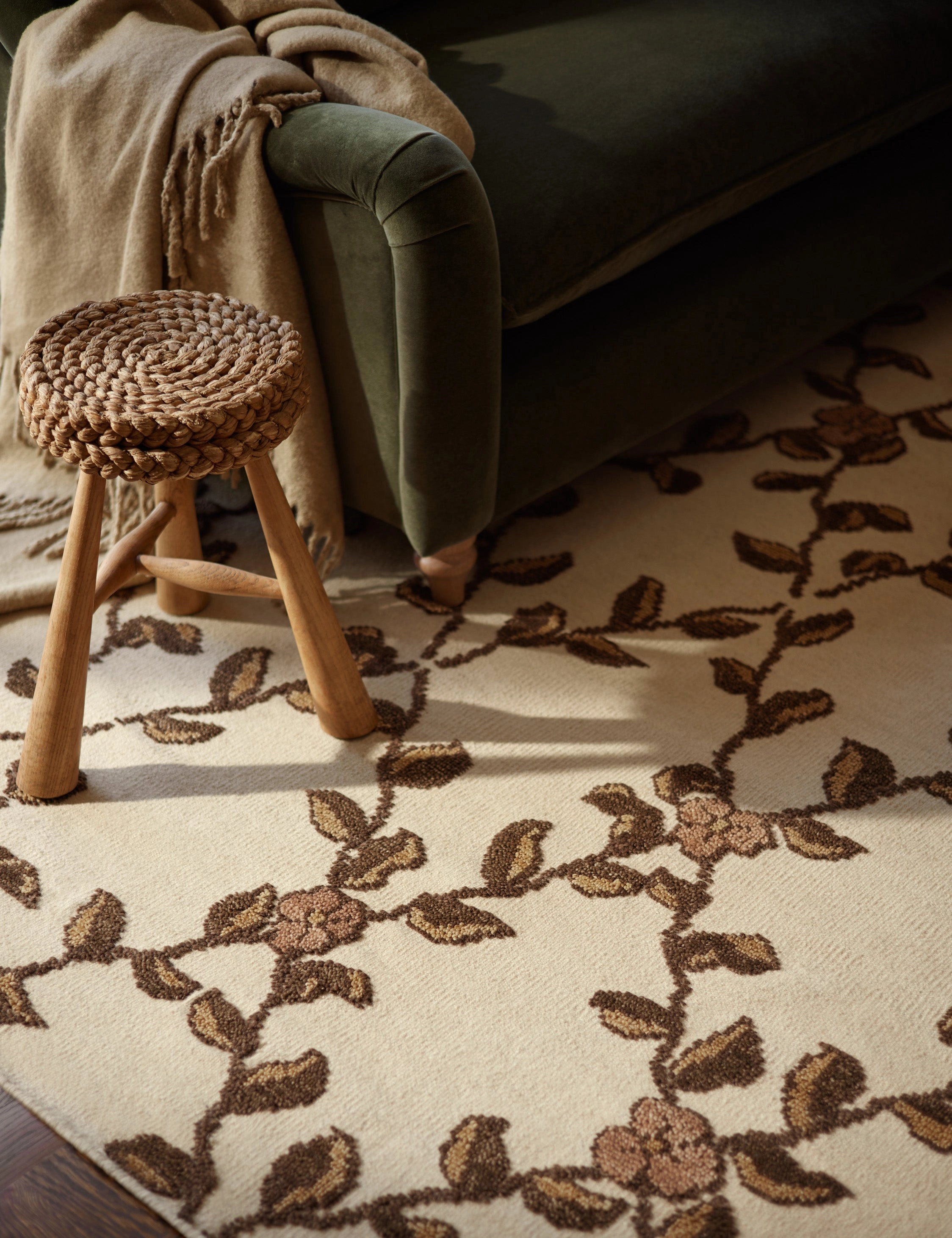 Tillar Hand-Knotted Wool Rug by Jake Arnold