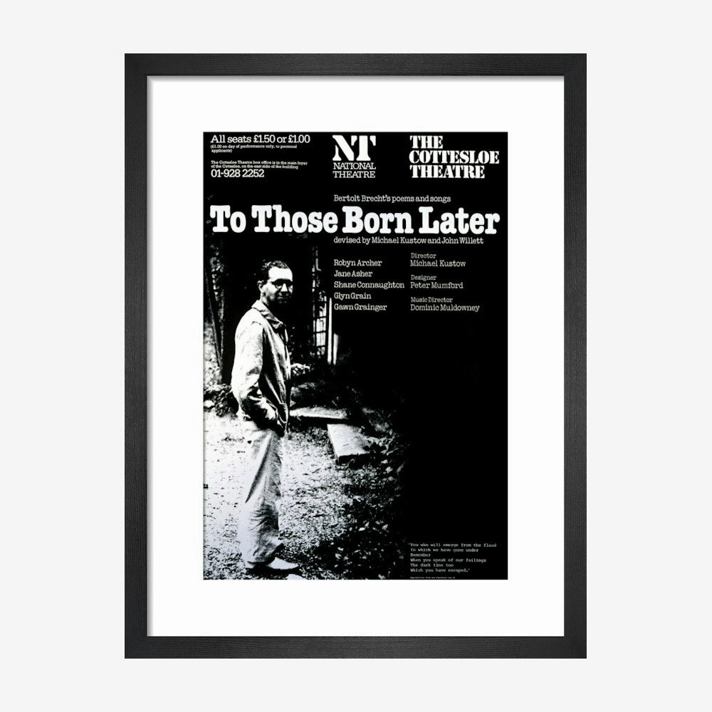 To Those Born Later 1977 Print