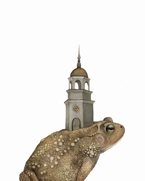 Toad and the Tower - Art Print framed wall decor