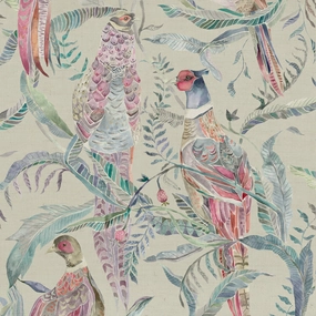Torrington Printed Cotton Fabric (By The Metre) Loganberry elegant table cloth  