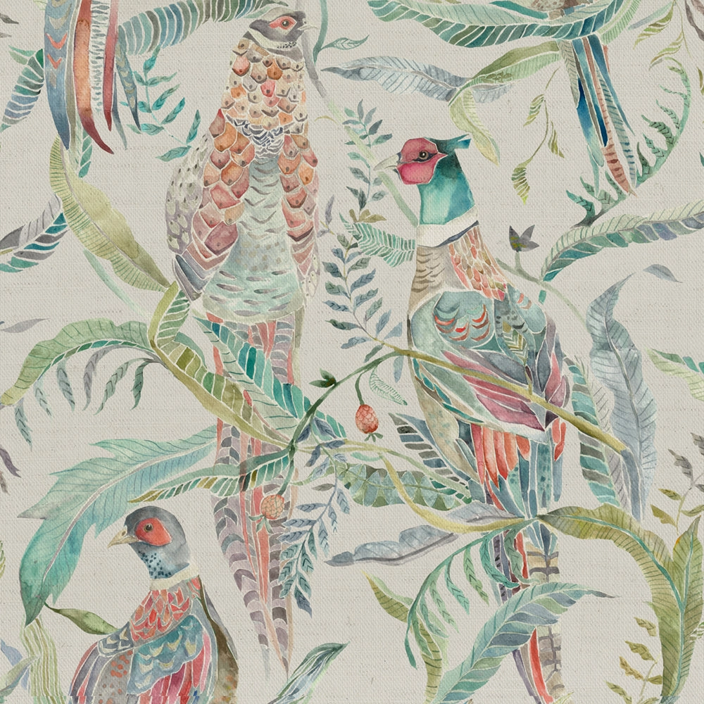 Torrington Printed Cotton Fabric (By The Metre) Pomegranate elegant table cloth  