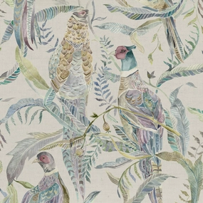 Torrington Printed Cotton Fabric (By The Metre) Skylark elegant table cloth  